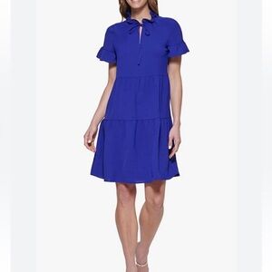 DKNY Women’s Tie-Neck Dress